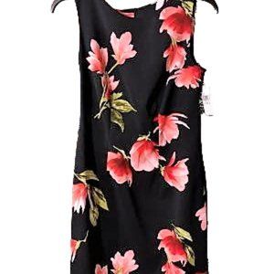 Dress, size 4, black and pink